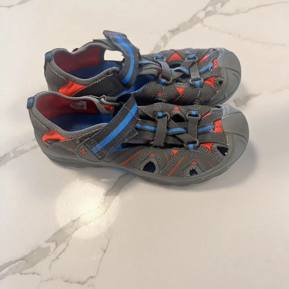 Merrell Kid's Hydro H2O Hiker Sandal Boys Size 4M Gray Gunsmoke water show